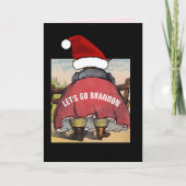 LAA'T WE BRANDON! GROOTE BILLEN VROUW FUNNY KERSTM KAART (Voorkant)