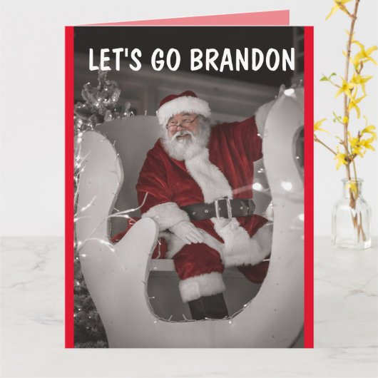 LAAT WE GAAN BRANDON KERST OVERGROTE kaarten (Gele Bloem)