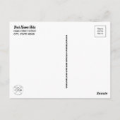 Laat Yarn de regenboogmaker op pad brengen Briefkaart (Achterkant)