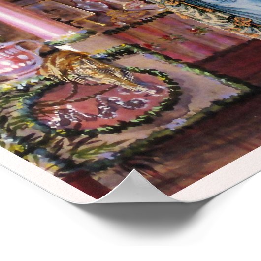 Laat ze 7 ~ Poster 16 x 12 eten (Hoek)