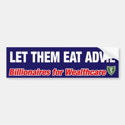 LAAT ZE ADVIL SLIKKEN BUMPERSTICKER (Voorkant)
