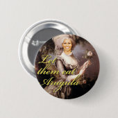 Laat ze arugula eten ronde button 5,7 cm (Voorkant /achterkant)