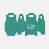 Laat ze Blauwgroen bruiloft eten met een wiet Bedankdoosjes (Uitgevouwen)