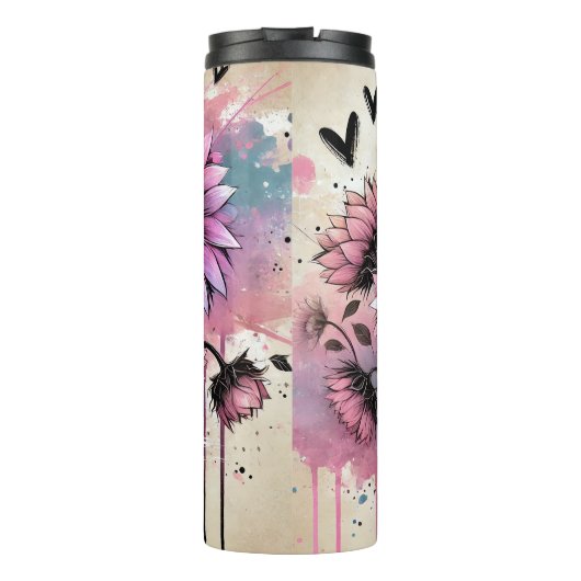 Laat ze bloeien thermosbeker (Achterkant)