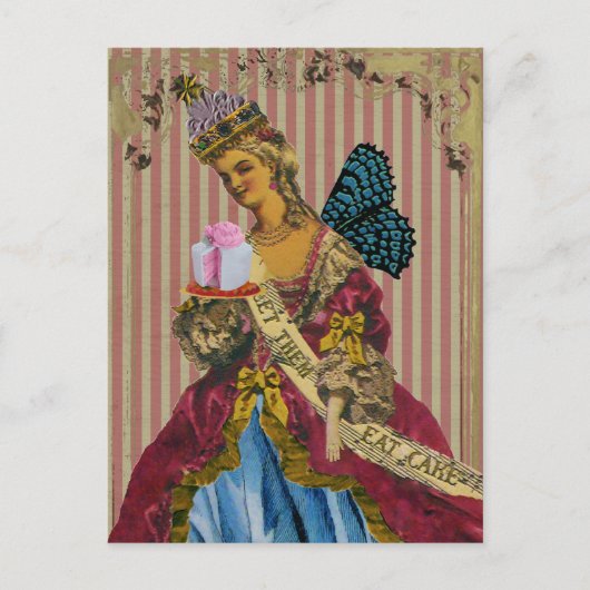 Laat ze cake eten ~ ansichtkaarten / uitnodigingen (Voorkant)