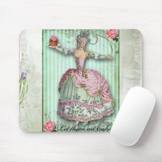 Laat ze Cake eten...mousepad Muismat (Met muis)