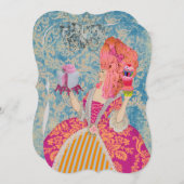 Laat ze cake eten ~  Uitnodigingen / RSVP (Voorkant / Achterkant)