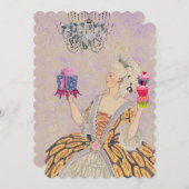 Laat ze cake eten ~  Uitnodigingen / RSVP (Voorkant / Achterkant)