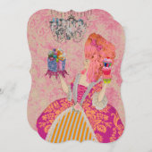 Laat ze cake eten ~  Uitnodigingen / RSVP (Voorkant / Achterkant)