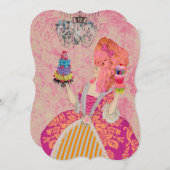 Laat ze cake eten ~ Uitnodigingen / RSVP #12 (Voorkant / Achterkant)