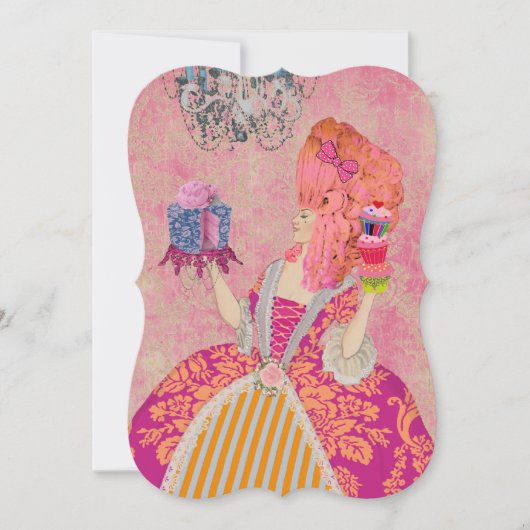 Laat ze cake eten ~  Uitnodigingen / RSVP #12 (Voorkant)