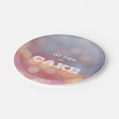 Laat ze de Birthday-feest eten Papieren Bordje (Gekanteld)