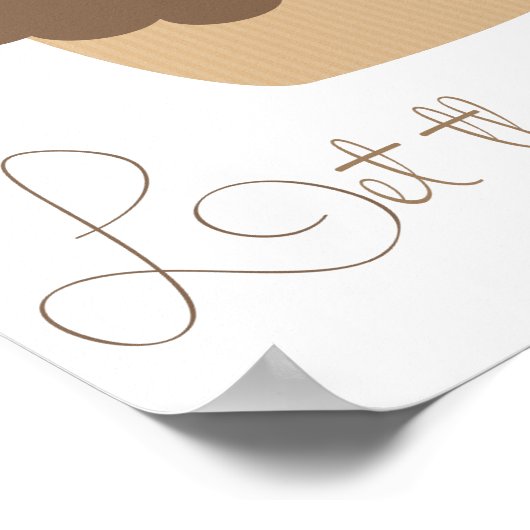 Laat ze de cupcake eten poster (Hoek)