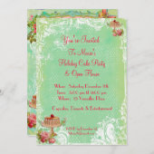 Laat ze de Eat Cake-partij eten Kaart (Voorkant / Achterkant)