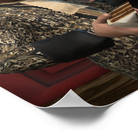 Laat ze de kook eten - klein Poster (Hoek)