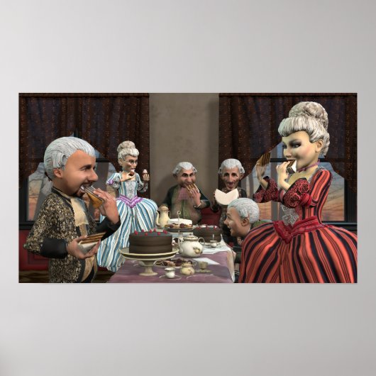 Laat ze de kook eten - klein Poster (Voorkant)