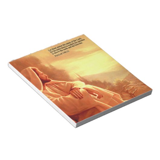 Laat ze de naam van de Heer opvoeden..Psalm:148 Notitieblok (Schuin)