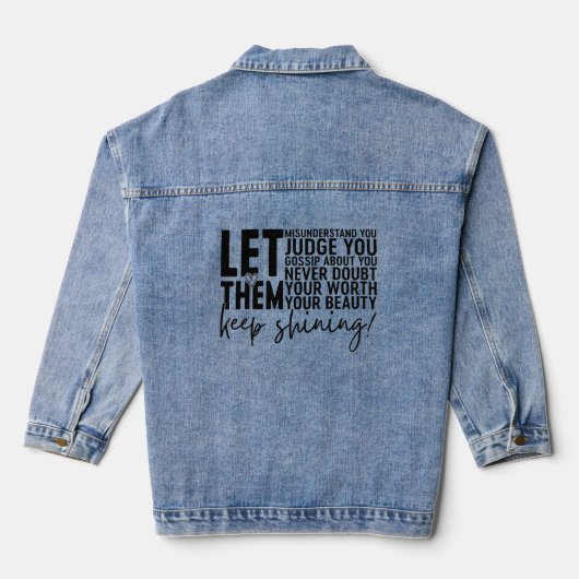 Laat Ze Denim Jacket (Achterkant)