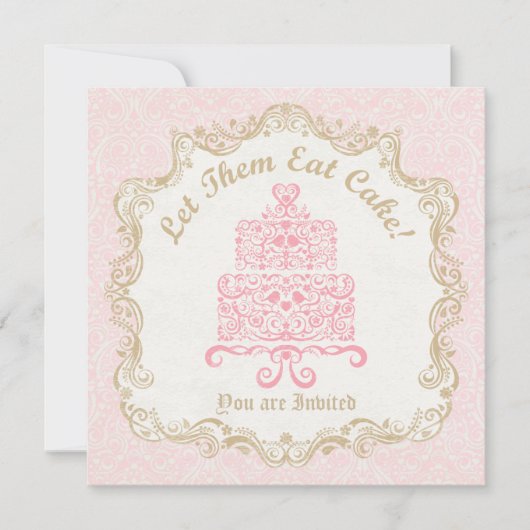 Laat ze een uitnodiging tot het eten van de Cake (Voorkant)