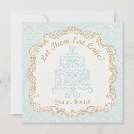 Laat ze een uitnodiging tot het eten van de Cake (Voorkant)