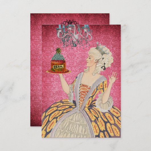 Laat ze eten ~ Invitaties / RSVP (Voorkant / Achterkant)