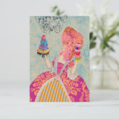 Laat ze eten ~ Invitaties / RSVP (Staand voorkant)