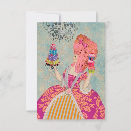 Laat ze eten. ~ Invitaties / RSVP #12 (Voorkant)