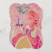 Laat ze eten ~ Invitaties / RSVP Kaart (Voorkant / Achterkant)