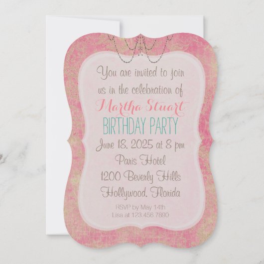 Laat ze eten ~ Invitaties / RSVP Kaart (Achterkant)