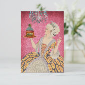 Laat ze eten ~ Invitaties / RSVP Kaartje (Staand voorkant)