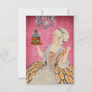 Laat ze eten ~ Invitaties / RSVP Kaartje
