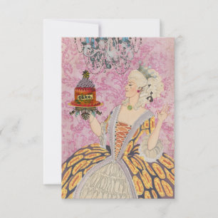 Laat ze eten ~ Invitaties / RSVP Kaartje