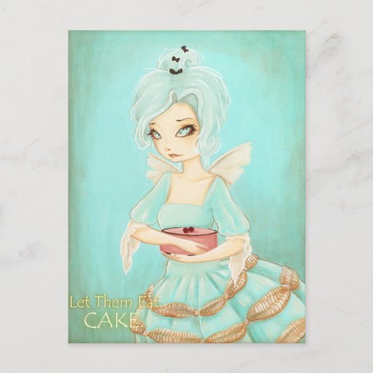 Laat ze eten - marie antoinette briefkaart (Voorkant)