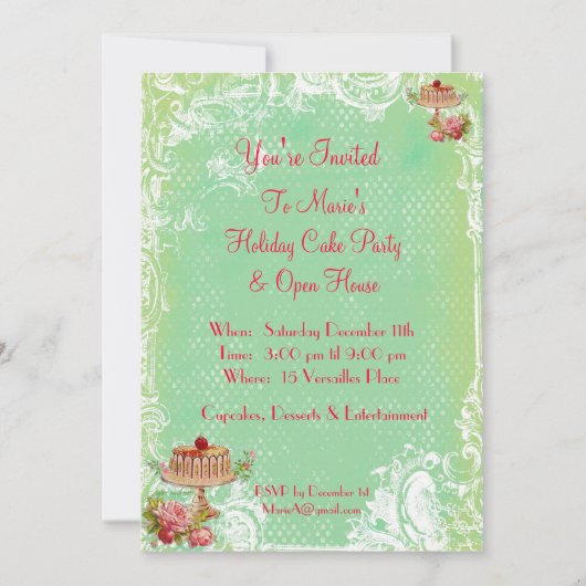 Laat ze eten met de feestdag kaart (Voorkant)