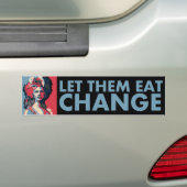 Laat ze eten.  Obama als Marie Antoinette Bumpersticker (Op auto)
