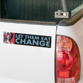 Laat ze eten.  Obama als Marie Antoinette Bumpersticker (Op Truck)