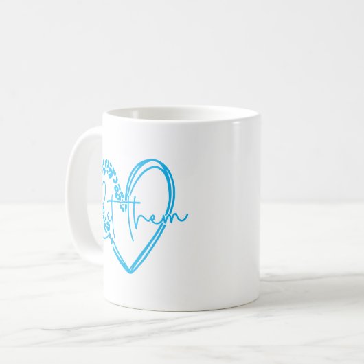 Laat ze hart koffiemok (Voorkant links)