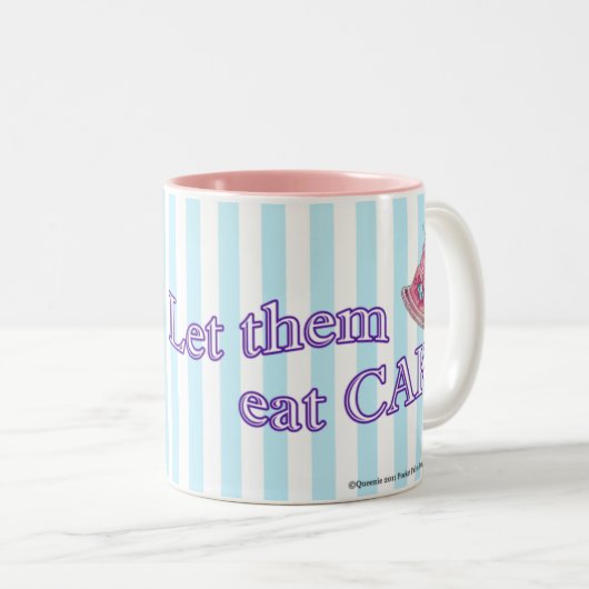 Laat ze hun mond snoeren tweekleurige koffiemok (Voorkant rechts)