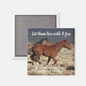 Laat ze in het wild leven en vrij magneet (Voorkant / Achterkant)