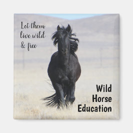 Laat ze in het wild leven en vrij magneet