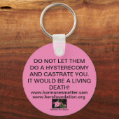 LAAT ZE JE UTERUS NIET STAAN! DLEUTELHANGER SLEUTELHANGER (Voorkant)