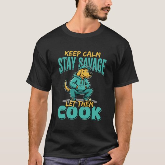 Laat ze koken Savage Dog T-shirt (Voorkant)