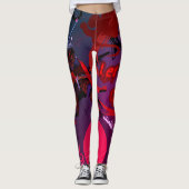 ⛈️🥷Laat ze komen, Anime Manga Girl Powers🥷⛈️ Leggings (Voorkant)