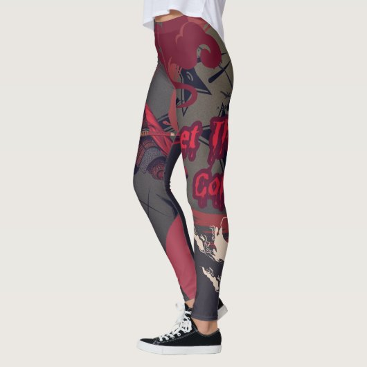 ⛈️🥷Laat ze komen, Anime Manga Powers🥷⛈️ Leggings (Links)