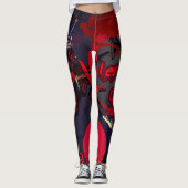 ⛈️🥷Laat ze komen, Samurai Storm 🥷⛈️ Leggings (Voorkant)