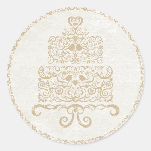 Laat ze maar cake eten Sticker (Voorkant)