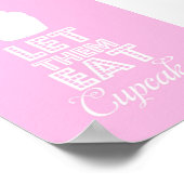 Laat ze maar cupcake eten poster (Hoek)