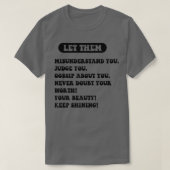 Laat ze maar. t-shirt (Design voorkant)
