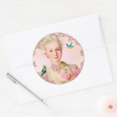 Laat ze macarons zeehonden eten van Paulette Paris Ronde Sticker (Envelop)