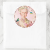 Laat ze macarons zeehonden eten van Paulette Paris Ronde Sticker (Tas)